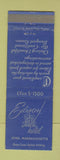Matchbook Cover - Edison Hotel Lynn MA