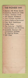Matchbook Cover - The Pioneer Inn Marina Oshkosh WI