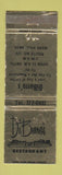 Matchbook Cover - DiBurro's Restaurant Ward Hill MA WORN