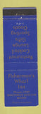 Matchbook Cover - Fisherman's Wharf Inn Boothbay Harbor ME