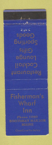 Matchbook Cover - Fisherman's Wharf Inn Boothbay Harbor ME