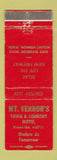 Matchbook Cover - Mount Vernon's Town and Country Motel WA WORN
