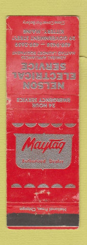 Matchbook Cover - Maytag Appliances Nelson Kittery ME WORN