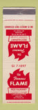 Matchbook Cover - The Famous Flame Restaurant Lafayette IN