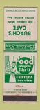Matchbook Cover - Burch's Cafe Big Rapids MI WEAR