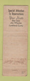 Matchbook Cover - Driftwood Inn Island Motor Club Padre Island TX Sandy Retreat