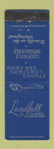 Matchbook Cover - Landfall Woods Hole MA WEAR