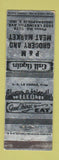 Matchbook Cover - P&M Grocery Meat Market Indianapolis IN WEAR