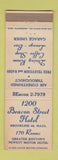 Matchbook Cover - 1200 Beacon Street Hotel Boston MA WEAR