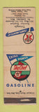Matchbook Cover - Texaco oil gas Triangle North Cambridge MA WORN