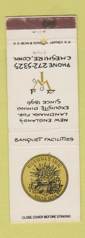 Matchbook Cover - Waverly Inn Cheshire CT DD Bean