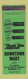 Matchbook Cover - Downtown Mart Sharon PA WEAR