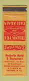 Matchbook Cover - Rockette Motel Restaurant Smithers WV WEAR