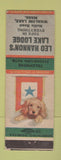 Matchbook Cover - Leo Hannon's Lake Lodge Whalom Lake MA WEAR