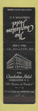Matchbook Cover - The Charleston Hotel SC