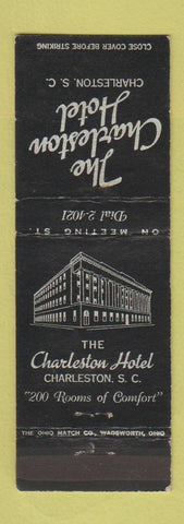 Matchbook Cover - The Charleston Hotel SC