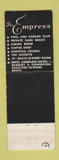 Matchbook Cover - Empress Hotel Miami Beach FL