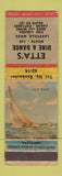 Matchbook Cover - Etta's Dine and Dance Lakeville MA WEAR
