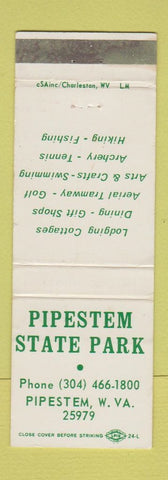 Matchbook Cover - Pipestem State Park WV