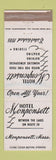 Matchbook Cover - Hotel Monponsett MA