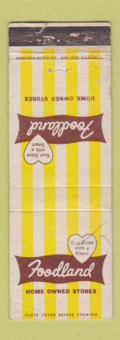 Matchbook Cover - Foodland Grocery Stores WORN