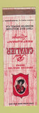 Matchbook Cover - Red Cavalier Restaurant Redington Shores FL WEAR