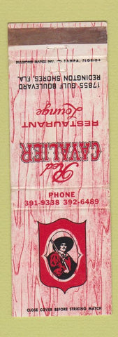 Matchbook Cover - Red Cavalier Restaurant Redington Shores FL WEAR