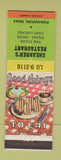 Matchbook Cover - Shearrer's Restaurant Pleasanton TX