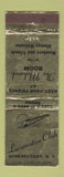 Matchbook Cover - Locomotive Club Schenectady NY WEAR