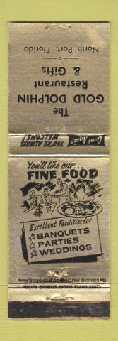 Matchbook Cover - The Gold Dolphin Restaurant North Port FL WEAR