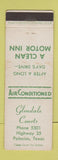 Matchbook Cover - Glendale Courts Motel Palacios TX low phone #