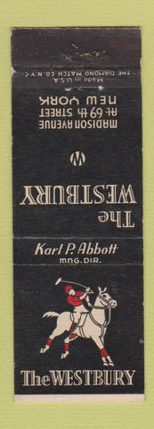 Matchbook Cover - The Wesbury New York City