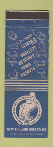 Matchbook Cover - New England Bolt