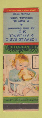 Matchbook Cover - Norwalk Radio and Appliance Shop Norwalk CT