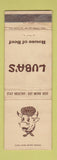 Matchbook Cover - Luba's House of Beef WEAR