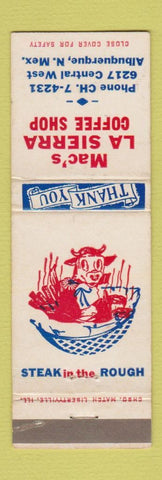 Matchbook Cover - Mac's La Sierra Coffee Shop Albuquerque NM