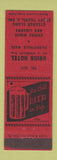 Matchbook Cover - Union Hotel Gilbertville MA low phone #