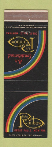 Matchbook Cover - Hotel Rainbow Great Falls MT