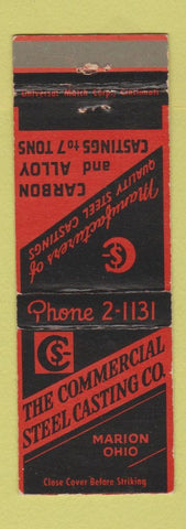 Matchbook Cover - Commercial Steel Casting Marion OH