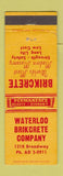 Matchbook Cover - Waterloo Brikcrete Company concrete IA WEAR
