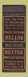 Matchbook Cover - Nutter Mortgage Service Camden NJ WEAR