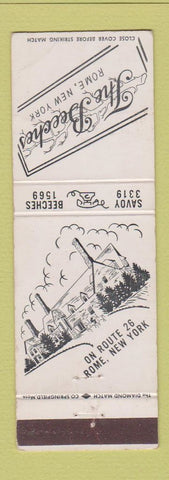 Matchbook Cover - The Beeches Rome NY