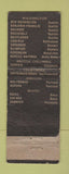 Matchbook Cover - Western Hotels WORN
