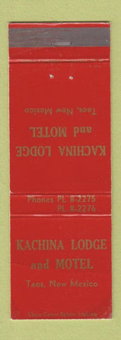 Matchbook Cover - Kachina Lodge Motel Taos NM WORN