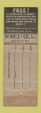 Matchbook Cover - Clubfello Men's Suits clothes Hub Marshfield OR WORN