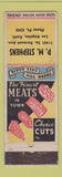 Matchbook Cover - PM Stephens Meats Los Angeles CA WEAR