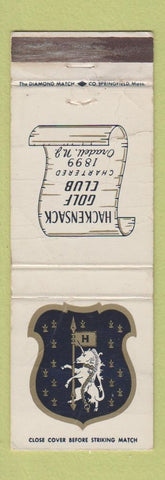 Matchbook Cover - Hackensack Golf Club NJ WORN