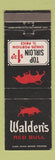 Matchbook Cover - Walden's Red Bull Bakersfield CA