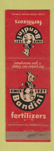 Matchbook Cover - Bandini Fertilizers agriculture WORN