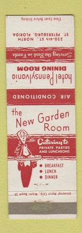 Matchbook Cover - Hotel Pennsylvania St Petersburg FL WEAR
